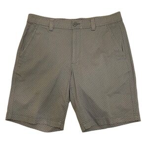 St John's Bay Golf Shorts Stretch Blue Patterned Casual Relaxed‎ Men's Size 36